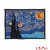 Starry Night Iron On Embroidered Patch